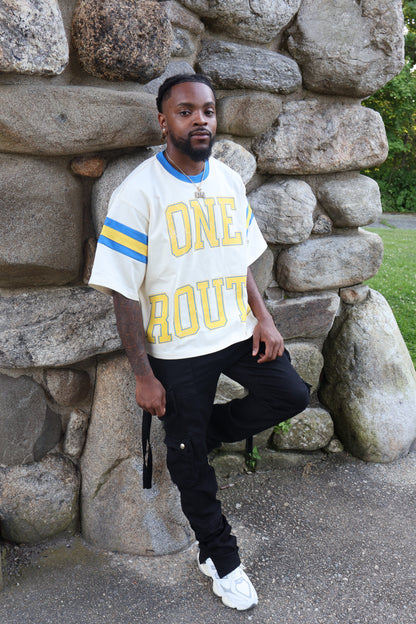Cream Varsity Tee