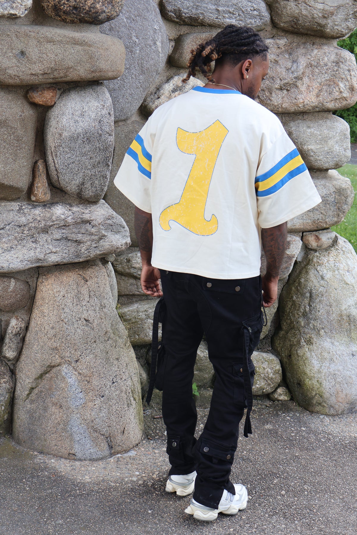 Cream Varsity Tee
