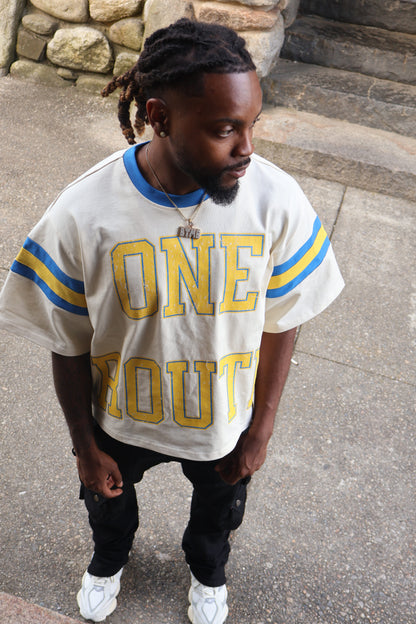 Cream Varsity Tee