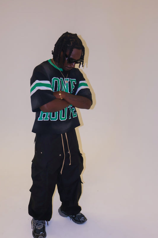 Washed Black Varsity Shirt