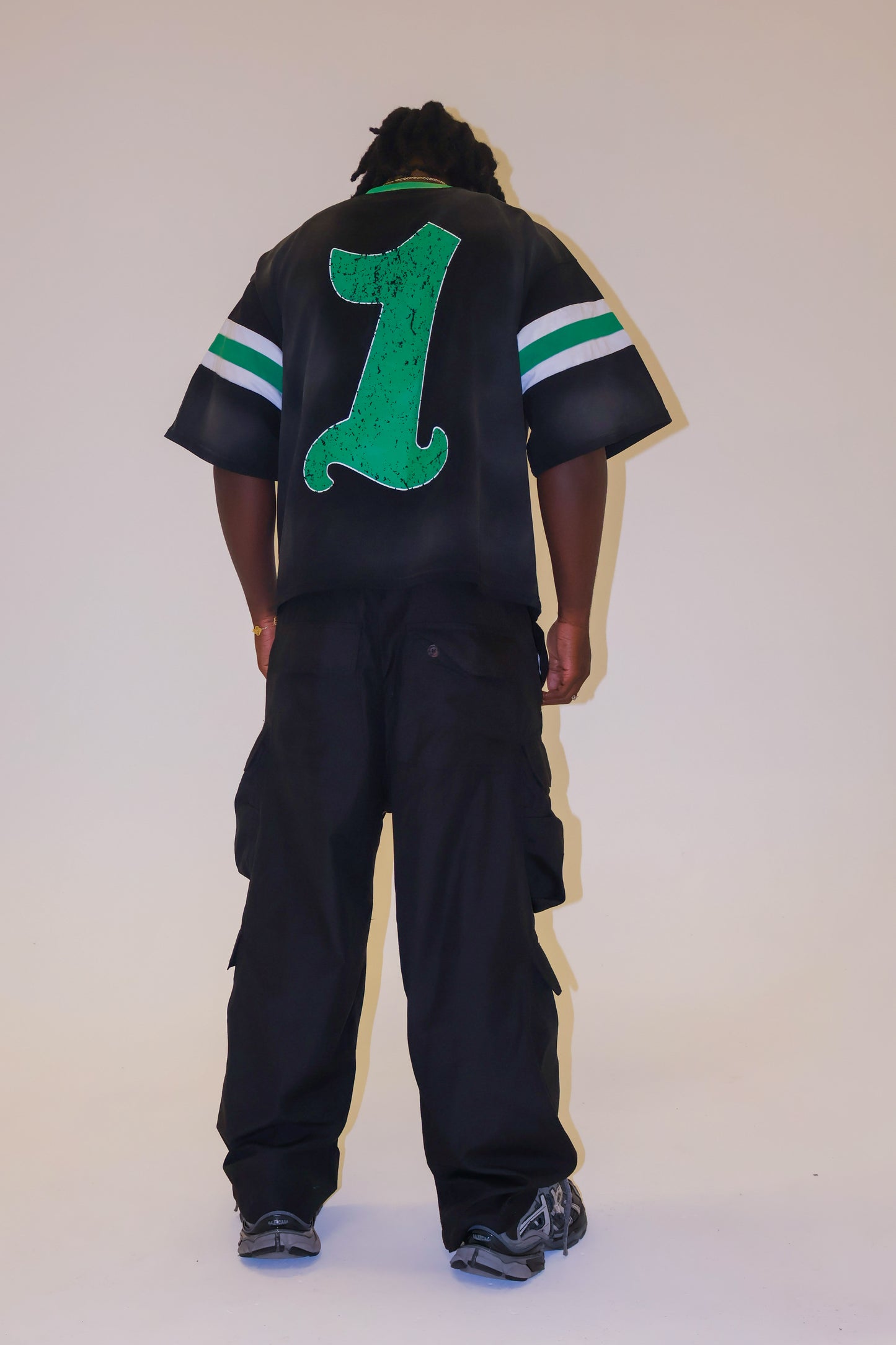 Washed Black Varsity Shirt